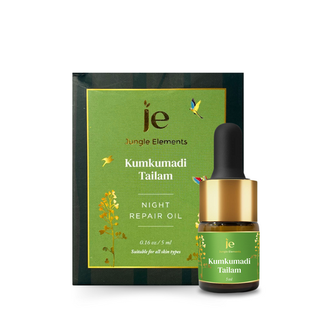 Kumkumadi Tailam with Saffron and Manjistha | Natural Anti-Ageing - Reduces Dark Circles and Pigmentation