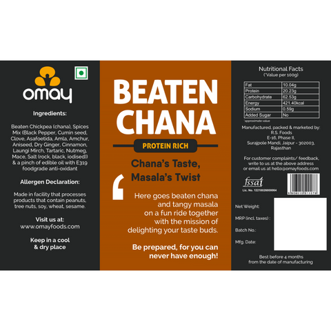 Beaten Chana - Protein Rich