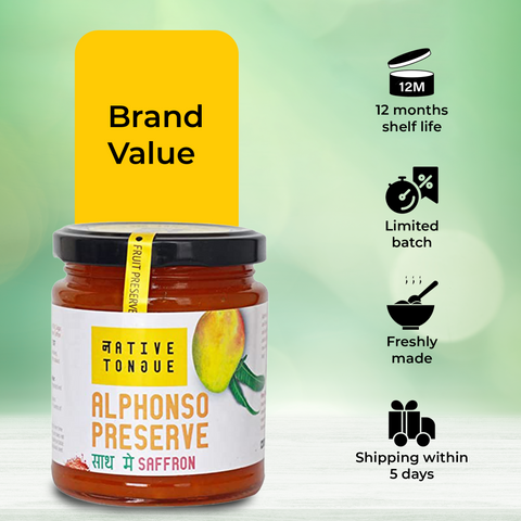 Alphonso Saffron Preserve with Organic Devgad Hapus & Kashmiri Saffron