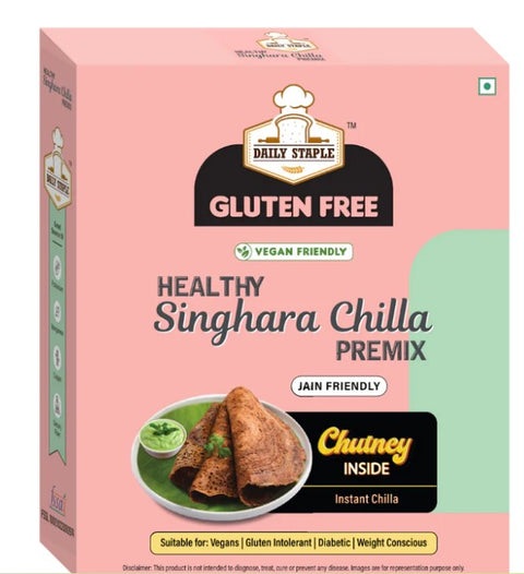 Instant Singhara Chilla Pre Mix with Chutney