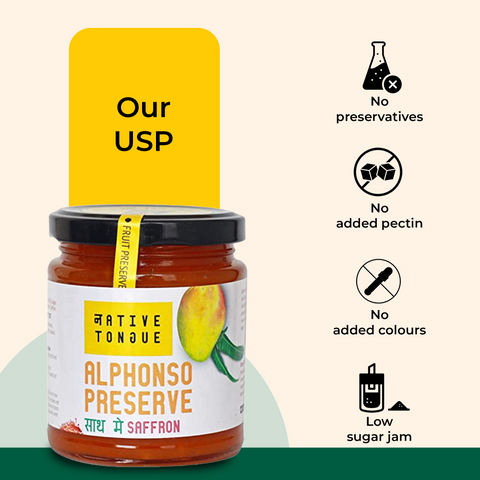 Alphonso Saffron Preserve with Organic Devgad Hapus & Kashmiri Saffron