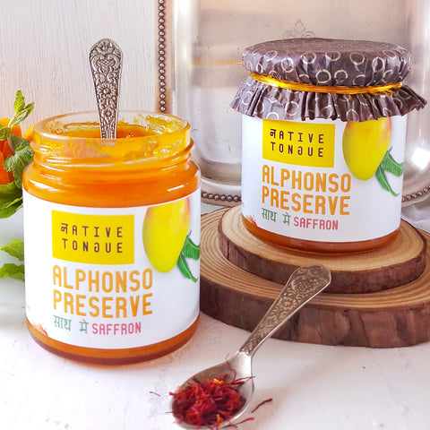 Alphonso Saffron Preserve with Organic Devgad Hapus & Kashmiri Saffron