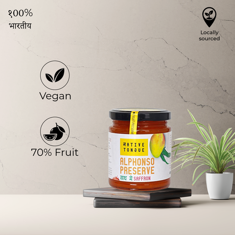 Alphonso Saffron Preserve with Organic Devgad Hapus & Kashmiri Saffron