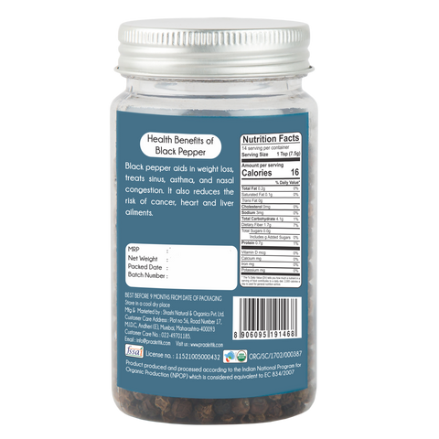 Organic Black Pepper Whole