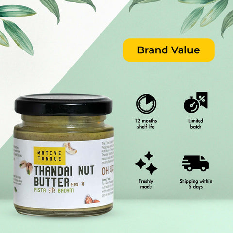 Thandai Nut Spread with Cashew Nut, Pistachio and Almond