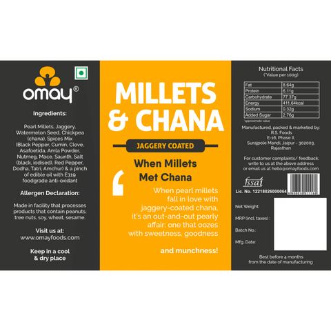 Millets & Jaggery Coated Chana Mix