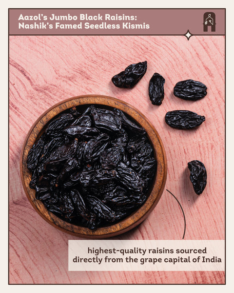 Jumbo Black Raisins: Nashik's Famed Seedless Kismis