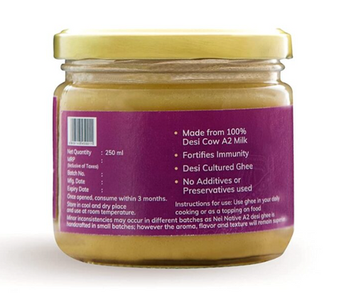 A2 cultured cow ghee